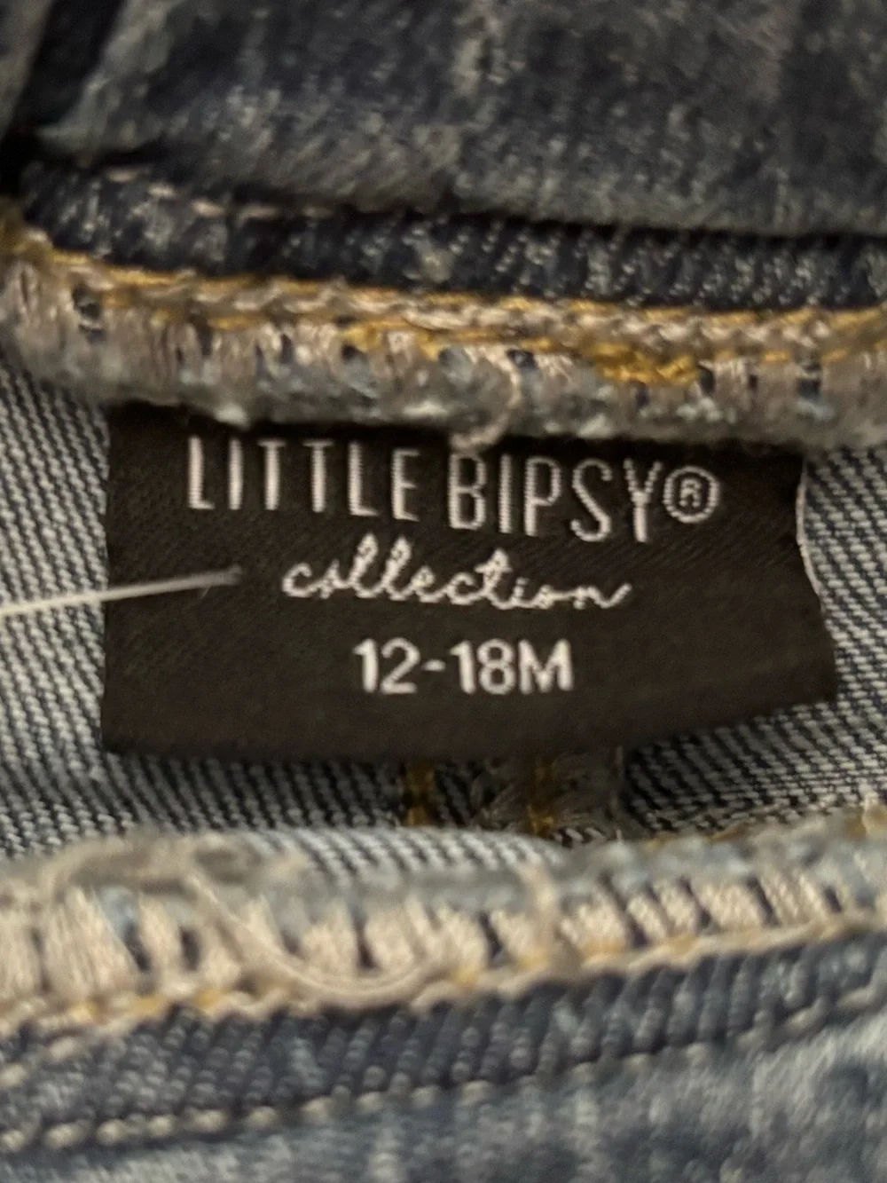 NWT Little Bipsy Two-Pack Distressed Denim Shorts in Light Blue & Black